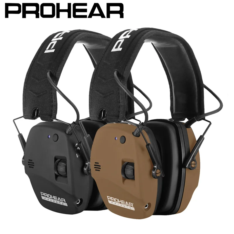 PROHEAR Bluetooth Schießen Ohrenschützer Taktische Elektronische Gehörschutz Sicherheit Lärm Reduktion Gehörschutz Musik Kopfhörer Image