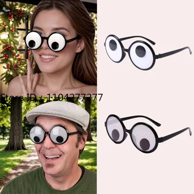 Lustige Brille, Cosplay, Augapfel, rollende Brille, Halloween-Brille, Neuheit, Kostüme, Zubehör, Image