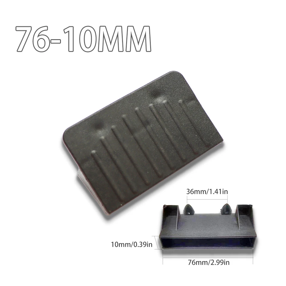 76 mm Kunststoff-Endkappenhalter für Lattenrost, Kunststoff-Endkappenhalter, schwarze Kunststoff-Endkappenhalter, geeignet für Einzel-, Doppelbetten