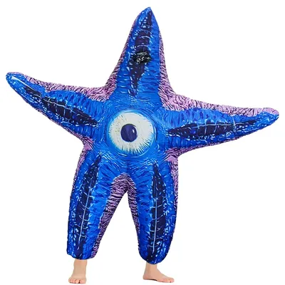 Aufblasbares Seestern-Kostüm, Ozean-Thema, Partykostüm, seltsame Charakterkleidung, Halloween-Party, Geburtstagsgeschenk Image
