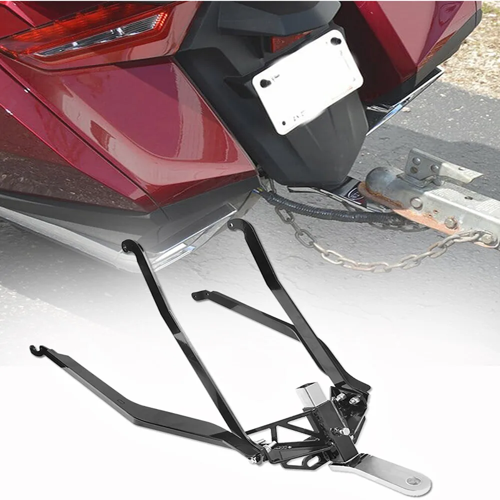 Motorrad Versteckte Anhängerkupplung Träger Tow Dolly Hauler Hitch Rack Für Honda Goldwing Gold Wing GL1800 2018-2021 Image