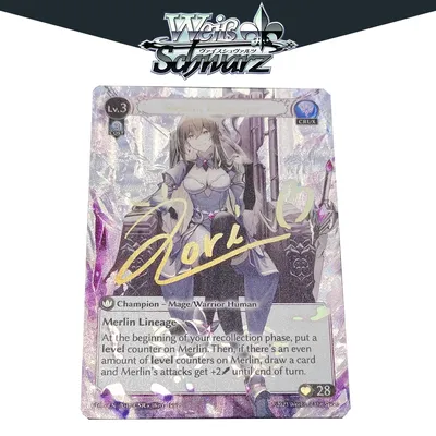 BLBU WS Karten Grand Archive TCG Weiss Schwarz Karte Sexy ACG Weib Trading Card Spiel Unterschrift Image