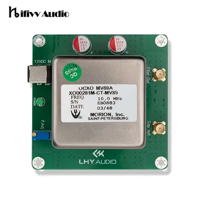 10 MHz Referenz OCXO Konstante Temperatur Quarzoszillator Grundplatte PCB Dual Channel Hifi DC12V SMA Clock Output Board Image