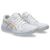 Hallenschuh ASICS "UPCOURT 6", Gr. 37,5, weiß, champagne, Synthetik, sportlich, Schuhe, für Hallensport