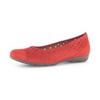 Ballerina GABOR, Damen, Gr. 40, rot, Nubukleder, sportlich, Schuhe, Slipper, Businessschuh, Halbschuh mit Hovercraft Luftkammerlaufsohle