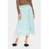 Midirock SAINT TROPEZ "CoralSZ Skirt", Damen, Gr. M (38), blau (blau surf), Web, Obermaterial: 100% Polyester, feminin, regular fit wadenlang, Röcke, aus Chiffon