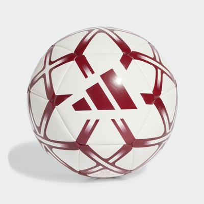 Fußball ADIDAS PERFORMANCE "STARLANCER CLB" Gr. 5, weiß, Bälle, Kinder, 5, 0,4 g, B:22,3cm in Gr. 5 H:17,3cm in Gr. 5 T:22cm in Gr. 5