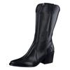 Stiefel PAUL GREEN "Paul Green Stiefel Glattleder", Damen, Gr. 38,5, schwarz, Glattleder, casual, Schuhe