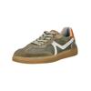 Sneaker MUSTANG SHOES "Mustang Shoes Sneaker Lederimitat", Herren, Gr. 43, grün (khaki), Lederimitat, casual, Schuhe