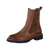 Stiefelette PAUL GREEN "Paul Green Stiefelette Leder/Textil", Damen, Gr. 38, braun (cognac), Leder, Textil, casual, Schuhe