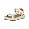 Riemchensandale INUOVO "INUOVO Sandalen Leder", Damen, Gr. 40, beige (crema), Leder, casual, Schuhe