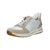 Sneaker ARA "Ara Sneaker Veloursleder", Damen, Gr. 41,5, weiß (weiß, beige), Veloursleder, casual, Schuhe