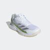 Tennisschuh ADIDAS PERFORMANCE "COURTQUICK PADEL", Gr. 42, cloud weiß, silber metallic, lucid lemon, Textil, Synthetik, sportlich, Schuhe, Padelschuh