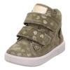 Lauflernschuh SUPERFIT "SUPIES WMS: mittel", Kinder, Gr. 28, bunt (khaki, rosa), Leder, Textil, casual, Schuhe, Barfußschuh mit zwei Klettverschlüssen, Größenschablone zum Download