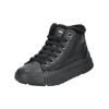 Sneaker GEOX "Geox Sneaker Leder/Synthetik", Gr. 34, schwarz, Leder, Synthetik, casual, Schuhe