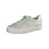 Sneaker PAUL GREEN "Paul Green Sneaker Glattleder", Damen, Gr. 40, grün (beige, grün), Glattleder, casual, Schuhe