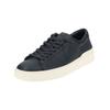 Sneaker CLARKS "Clarks Sneaker Leder", Herren, Gr. 45, blau (navy), Leder, casual, Schuhe