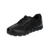 Sneaker GEOX "Geox Sneaker Leder/Mesh", Herren, Gr. 41, schwarz (schwarz, schwarz), Leder, Textil, casual, Schuhe