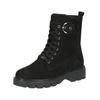 Schnürstiefelette CAPRICE "Caprice Stiefelette Nubukleder", Damen, Gr. 41, schwarz, Nubukleder, casual, Schuhe