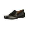 Mokassin GEOX "Geox Halbschuhe Leder", Herren, Gr. 41, schwarz, Leder, casual, Schuhe