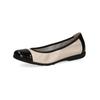 Ballerina CAPRICE "Caprice Ballerinas Leder", Damen, Gr. 39, beige (creme), Leder, casual, Schuhe