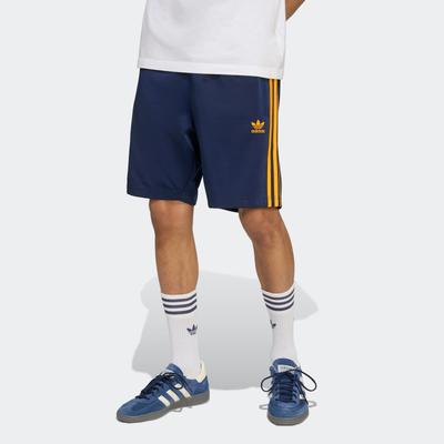 Shorts ADIDAS ORIGINALS "FIREBIRD SHORT", Herren, Gr. XL, N-Gr, night indigo, crew orange, Obermaterial: 100% Polyester, sportlich, Hosen, Trainingsshorts Image