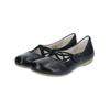 Riemchenballerina JOSEF SEIBEL "Josef Seibel Ballerinas Leder", Damen, Gr. 38, blau (ocean), Leder, casual, Schuhe
