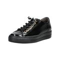 Sneaker PAUL GREEN "Paul Green Sneaker Leder", Damen, Gr. 39, schwarz (schwarz lack), Leder, casual, Schuhe