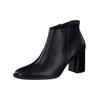 Stiefelette PAUL GREEN "Paul Green Stiefelette Glattleder", Damen, Gr. 37,5, schwarz, Glattleder, elegant, Schuhe