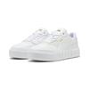 Sneaker PUMA "PUMA Cali Court Leather Sneakers Damen", Gr. 37.5, weiß lila frost lila, Obermaterial: Leder; Futter: Textil; Laufsohle: Gummi, Schuhe