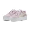 Sneaker PUMA "Court Lally Skye Suede Sneakers Damen", Gr. 35.5, rose mauve weiß pink, Obermaterial: Leder, Synthetik; Futter: Textil; Innensohle: Textil; Laufsohle: Gummi, Schuhe