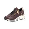 Sneaker REMONTE "Remonte Sneaker Glattleder", Damen, Gr. 41, braun (braun, gold), Glattleder, casual, Schuhe
