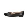 Ballerina CAPRICE "Caprice Ballerinas Leder", Damen, Gr. 36, schwarz, Leder, casual, Schuhe