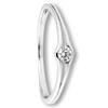 Goldring ONE ELEMENT "Zirkonia Ring aus 333 Weißgold Zirkonia Ring aus 333 Weißgold" Gr. 53, silber, Fingerringe, Damen, 53,mit Zirkonia, Weißgold 333-Gold, Weißgold 333, Gold, für Damen – klassisch & elegant im Design