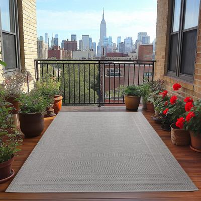 Outdoorteppich AYYILDIZ TEPPICHE "DESERT 1304", grau, B:200cm H:5mm L:290cm, Polypropylen, Teppiche, Läufer, In und Outdoor, Wohnzimmer, Aussenbereich Image