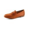 Slipper PAUL GREEN "Paul Green Slipper Glattleder", Damen, Gr. 38, orange, Glattleder, casual, Schuhe