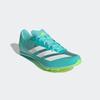 Laufschuh ADIDAS PERFORMANCE "ADIZERO DISTANCESTAR SPIKE", Gr. 41, flash aqua, cloud weiß, lucid lemon, Synthetik, Textil, sportlich, Schuhe, Spike-Schuh für die Laufbahn