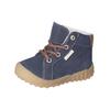 Schnürstiefelette PEPINO "Pepino Stiefelette Leder/Textil", Kinder, Gr. 25, see, Leder, Textil, casual, Schuhe