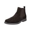 Stiefelette GEOX "Geox Stiefelette Veloursleder/Textil", Herren, Gr. 41, braun (coffee), Veloursleder, Textil, casual, Schuhe