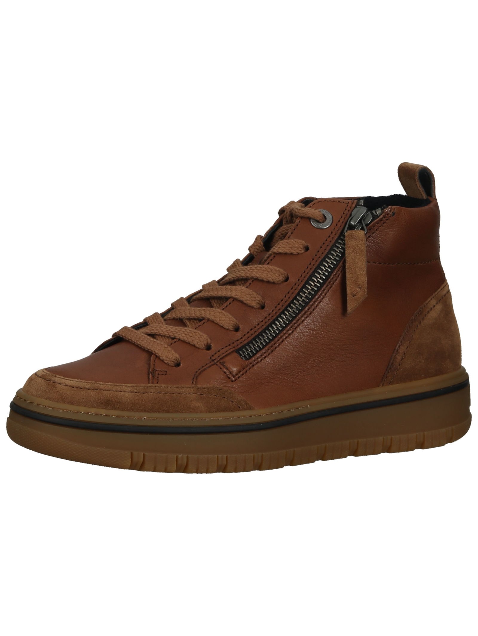 Sneaker PAUL GREEN "Paul Green Sneaker Leder", Damen, Gr. 37,5, braun (toffee), Leder, Schuhe Sneaker
