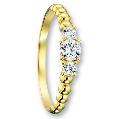 Goldring ONE ELEMENT "Zirkonia Ring aus 333 Gelbgold Zirkonia Ring aus 333 Gelbgold" Gr. 60, gold, Fingerringe, Damen, 60,mit Zirkonia, Gelbgold 333-Gold, Gelbgold 333, Gold, ein ausdrucksstarkes Schmuckstück für jeden Anlass Image