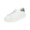 Sneaker GEOX "Geox Sneaker Leder/Synthetik", Damen, Gr. 39, weiß, navy, Leder, Synthetik, casual, Schuhe