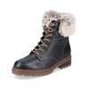 Schnürstiefelette REMONTE "Remonte Stiefelette Glattleder", Damen, Gr. 38, schwarz, Glattleder, casual, Schuhe