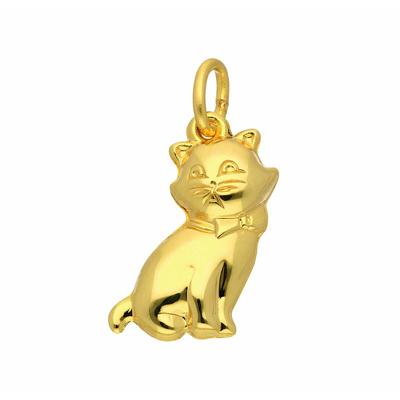 Kette mit Anhänger ADELIA´S "333 Gold Anhänger Katze", gold, Halsketten, Damen, Gelbgold 333, Schmuckset - Set mit Halskette Image