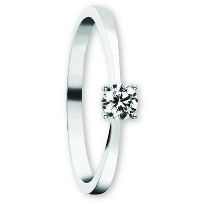 Goldring ONE ELEMENT "schmuck, damen schmuck, für sie, hochwertig, preiswert, günstig" Gr. 52, silber, Fingerringe, Damen, 52,mit Zirkonia, Weißgold 333, ein stilvolles Accessoire für Damen mit Geschmack Image