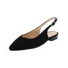 Ballerina PETER KAISER "Peter Kaiser Ballerinas Veloursleder", Damen, Gr. 38, schwarz, Veloursleder, elegant, Schuhe