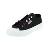 Sneaker SUPERGA "Superga Sneaker Textil", Gr. 44, schwarz (schwarz, weiß), Textil, casual, Schuhe