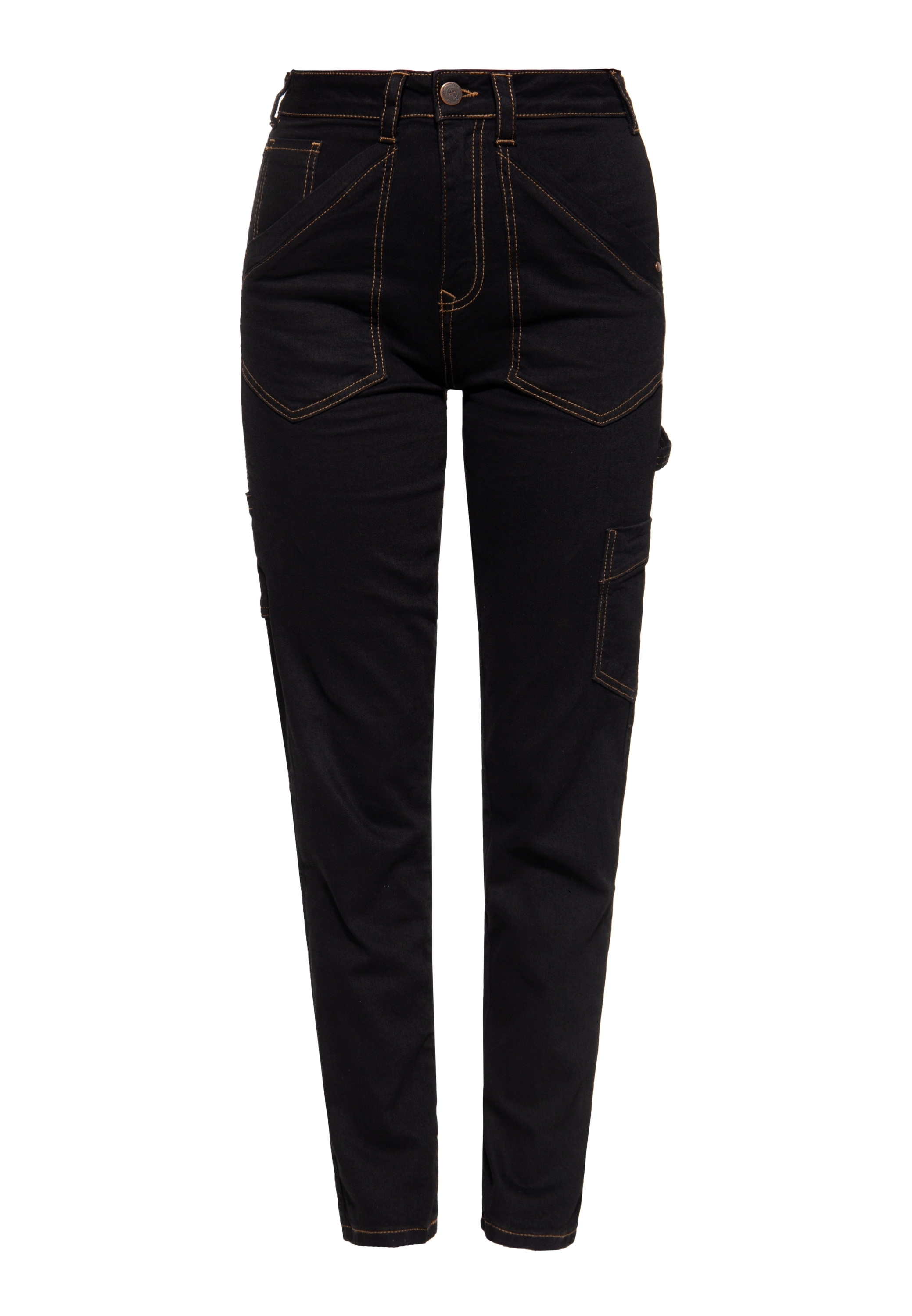 Queen Kerosin Damen Workwear Damen Jeanshose schwarz Image