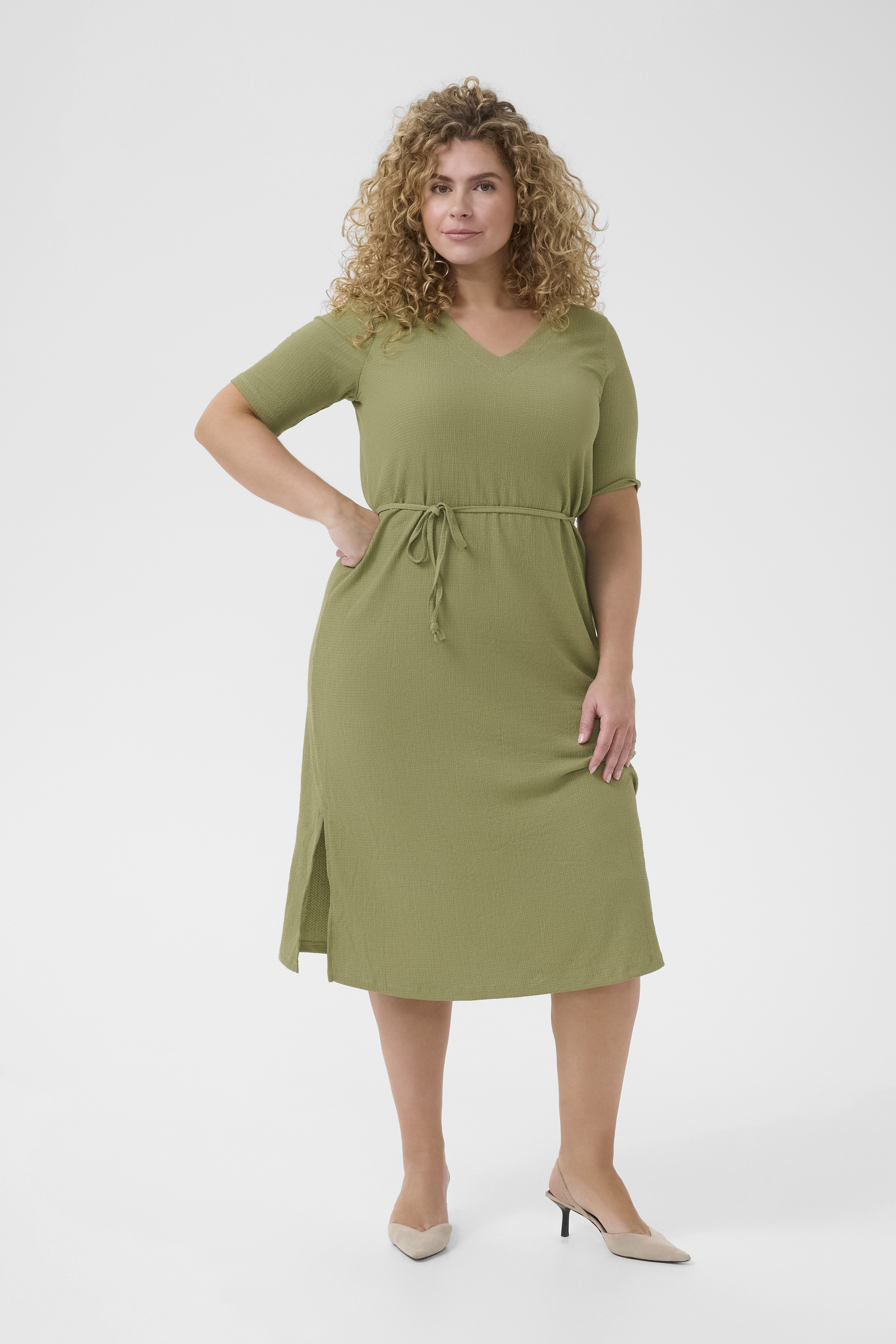 Jerseykleid Regular fit Oil Green Image
