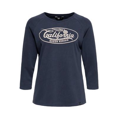 Queen Kerosin Damen Langarmshirt California navy Image